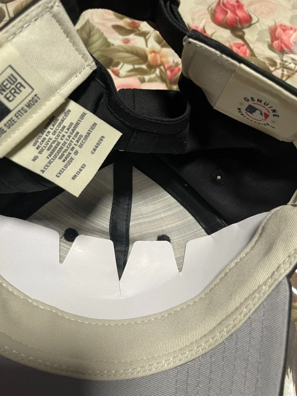 New Era Black Cap with White Gothic 'F' Embroidery - Picture 8 of 10